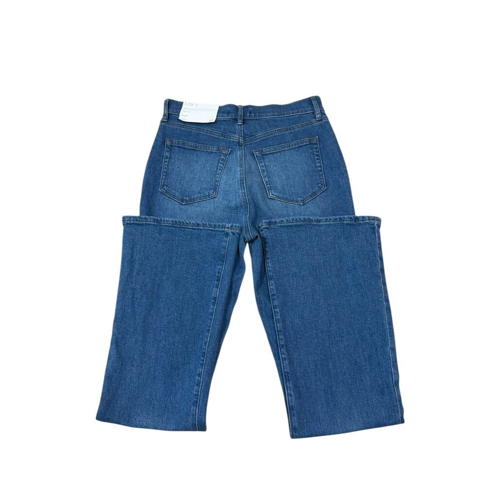 LOFT The Slim Flare High Rise Regular Stretch Jeans Denim 27 /4 - Picture 5 of 7